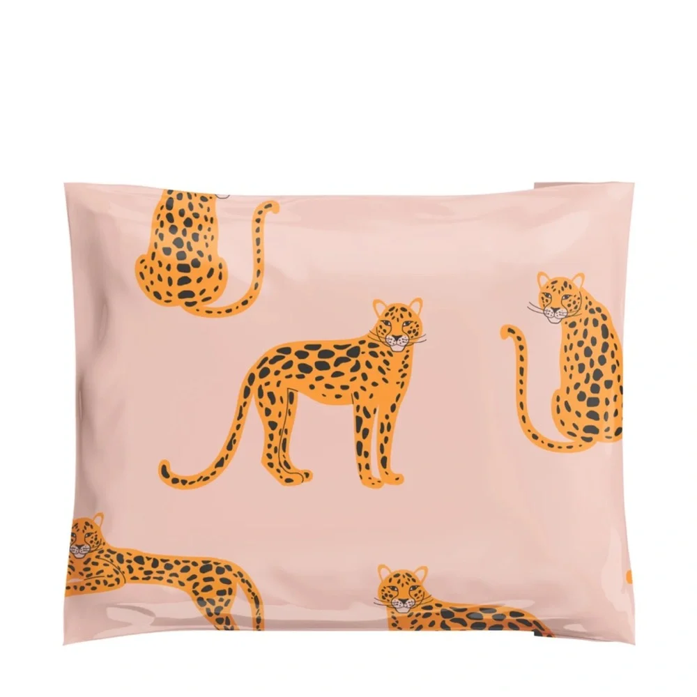 10x13 Polymailers 20 count Pink Cheetah Leopard Novelty Print New